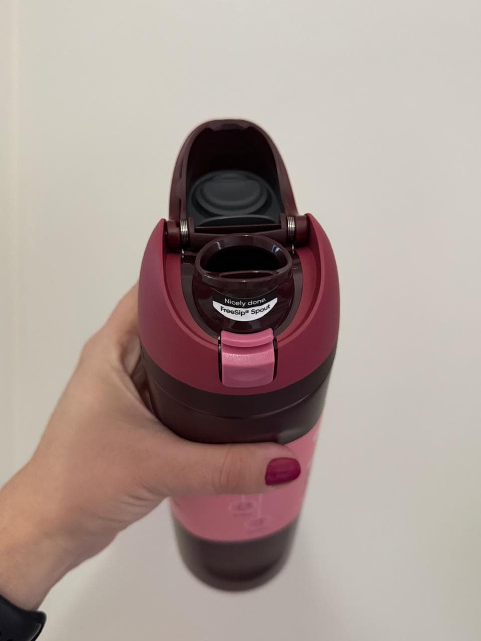 Garrafa Owala Freesip Térmica 710ml - Vinho/Bordô — foto 2