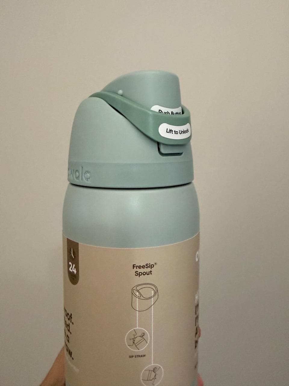 Garrafa Owala Freesip Térmica 945ml - Verde-água